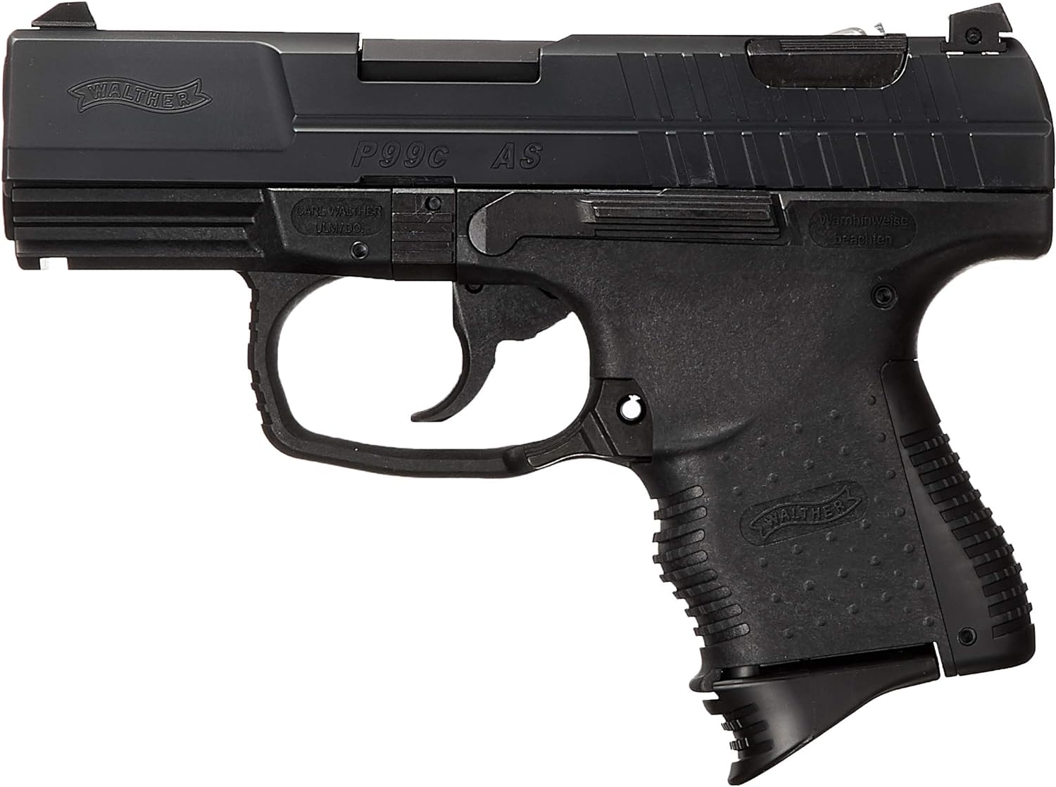 Walther P99 Compact (AS) Blowback Black Model – MochiobaseMIL