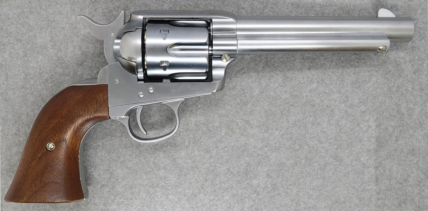 Marushin Colt SAA.45 Artillery Silver ABS Wooden Grip Spec Gas Revolver