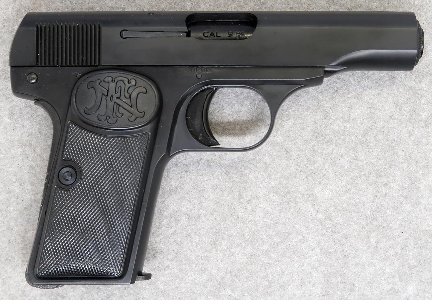 MARUSHIN M1910 SECRET AGENT Matte Black ABS Silver Suppressor Model Gun - Completed Firing Type