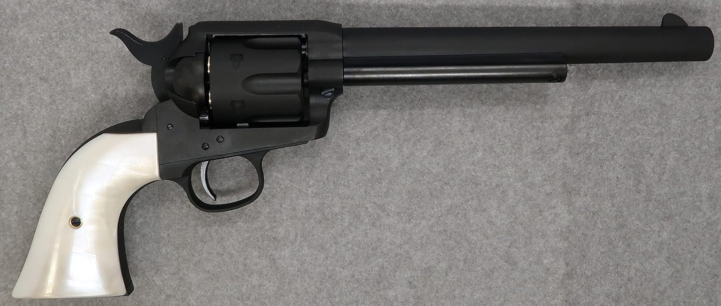 Marushin Colt SAA.45 First Generation Late Cavalry Black Heavyweight Pearl Plug Grip Spec Gas Revolver