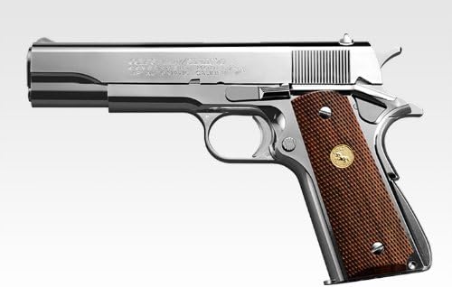 Tokyo Marui Gas Blowback Handgun Colt Series '70 Nickel Finish COLT M1911 Series '70 GAVAMENT