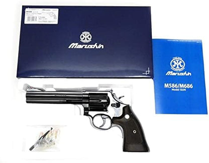 [MARUSHIN] S&W M586 .357 Magnum 6-inch Plastic Grip W Deep Black ABS