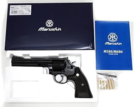 MARUSHIN Model Gun S&W M586 6inch Matte Black ABS Plug Lip Firing Type Complete (4920136010741)