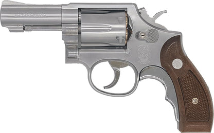 Tanaka S&W M65 .357 Magnum 3" Stainless Finish Version 3 with Grip Adapter Silver Model Gun Finished