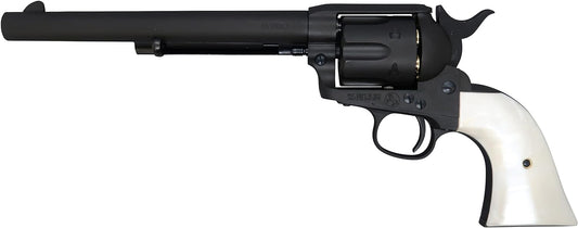 Marushin Colt SAA.45 First Generation Late Cavalry Black Heavyweight Pearl Plug Grip Spec Gas Revolver