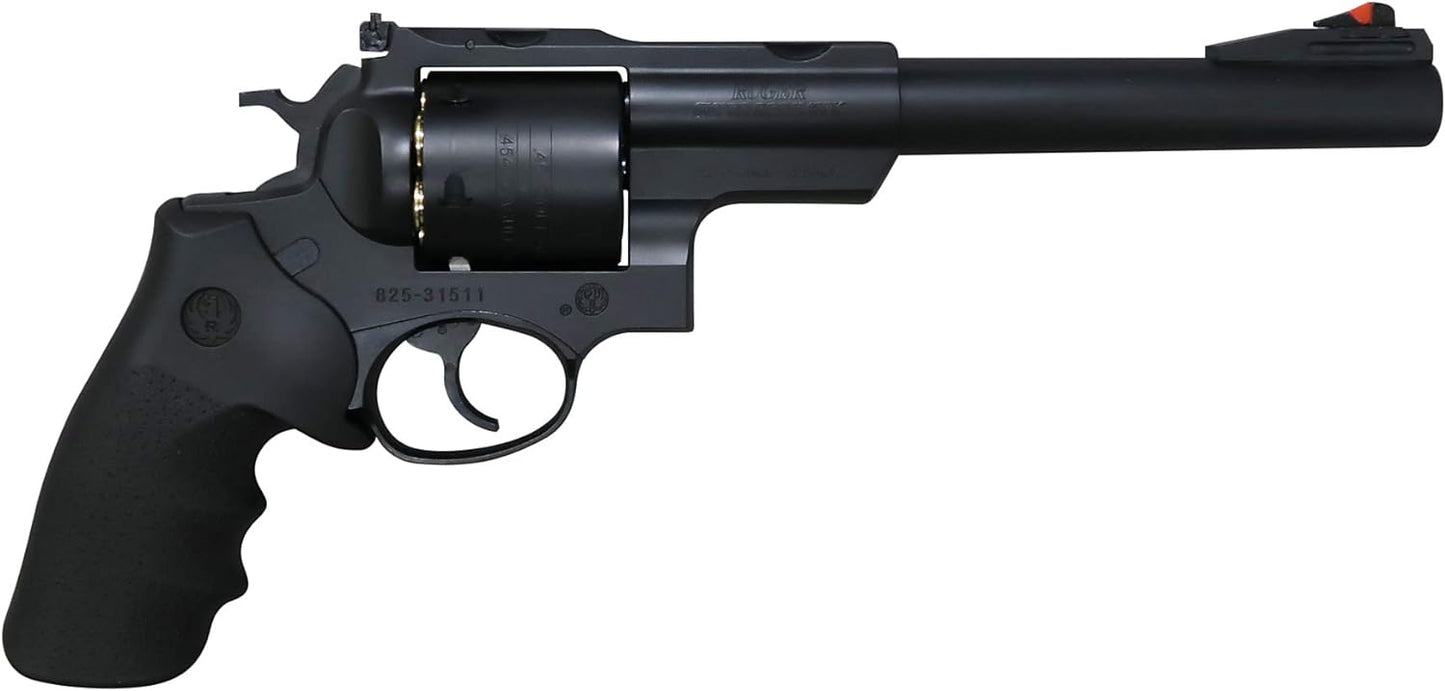 Marushin Super Red Hawk 7.5" 454 Casull Type Matte Black ABS Hogue Type Grip Specs Real X Cartridge Gas Revolver