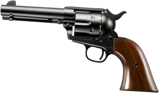 Tokyo Marui Air Revolver Pro No.3 SAA.45 Civilian 4 3/4" Black for 10 years old and up with skull sticker
