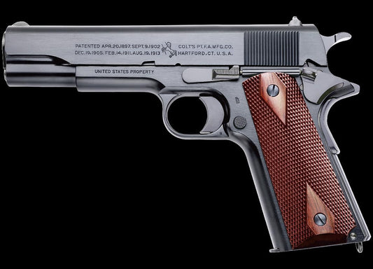 WA Super Real Gun] WA Colt M1911 Black Army with Wood Grip