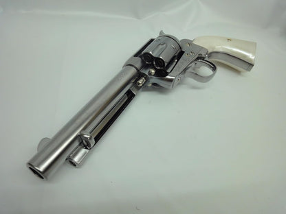 Marushin SAA 1st Gen. Late X-Cart Pearl Plug Grip ABS Silver 5.5 Artillery (Gas Gun Revolver Body 6mm)