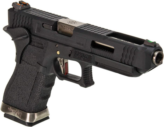 WE] G34 T5 GBB (silver outer barrel, black frame)