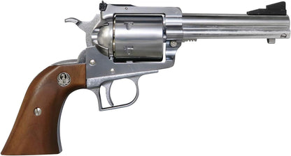 MARUSHIN SUPER BLACK HAWK 4.62" Silver ABS Wooden Grip Spec Gas Revolver