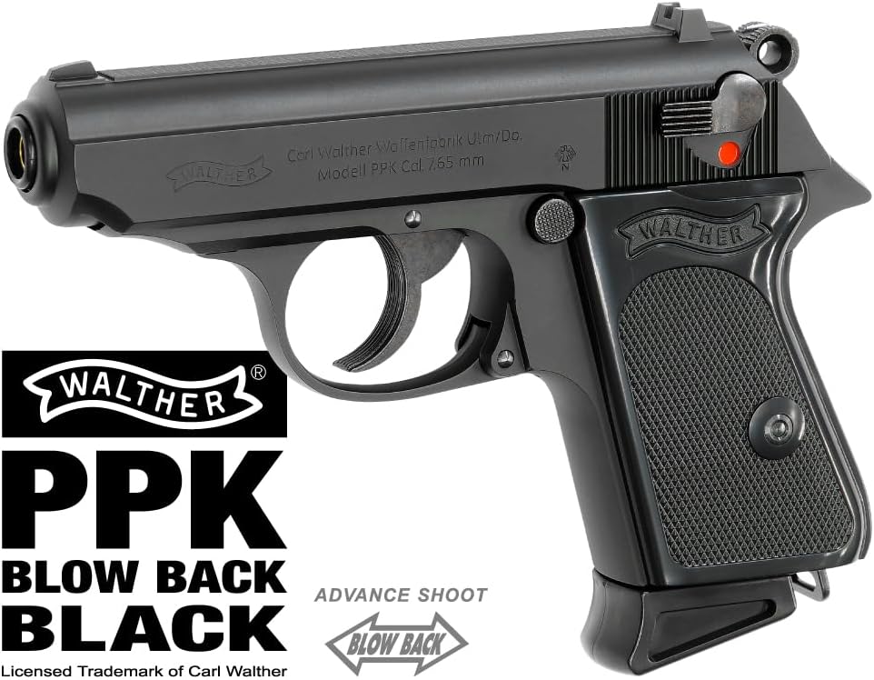 Marzen Walther PPK Black Model Gas Blowback