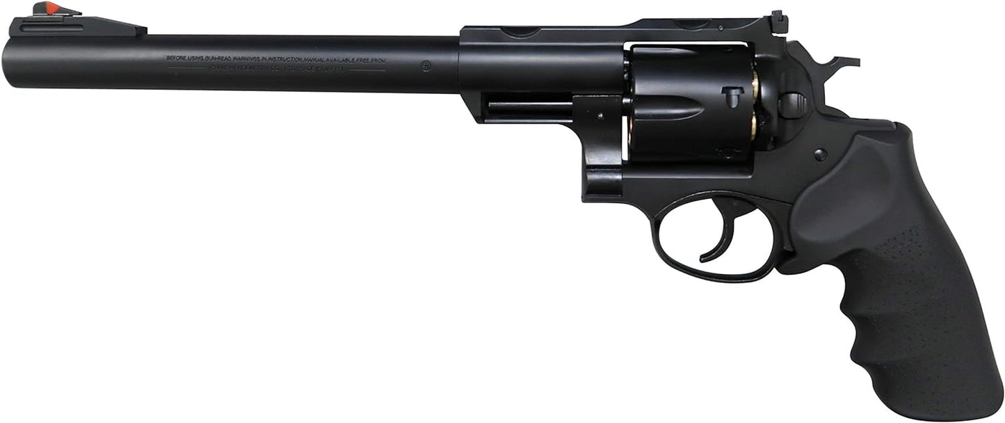 MARUSHIN Super Red Hawk 9.5" 44 Magnum Type Matte Black ABS Hogue Type Grip Specifications Real X Cartridge Gas Revolver