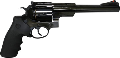 Marushin Super Redhawk 7.5" 44 Magnum Type W Deep Black ABS Hogue Type Grip Spec Real X Cartridge Gas Revolver