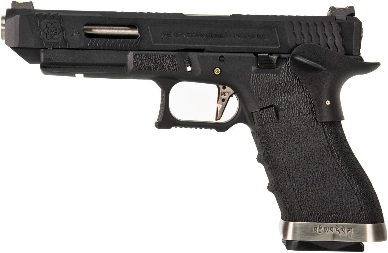 WE] G34 T5 GBB (silver outer barrel, black frame)