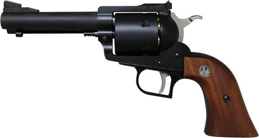 MARUSHIN SUPER BLACK HAWK 4.62" Matte Black ABS Wooden Grip Spec Gas Revolver