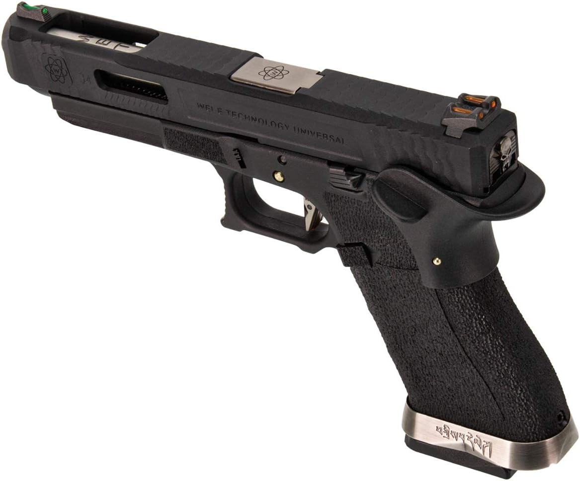 WE] G34 T5 GBB (silver outer barrel, black frame)