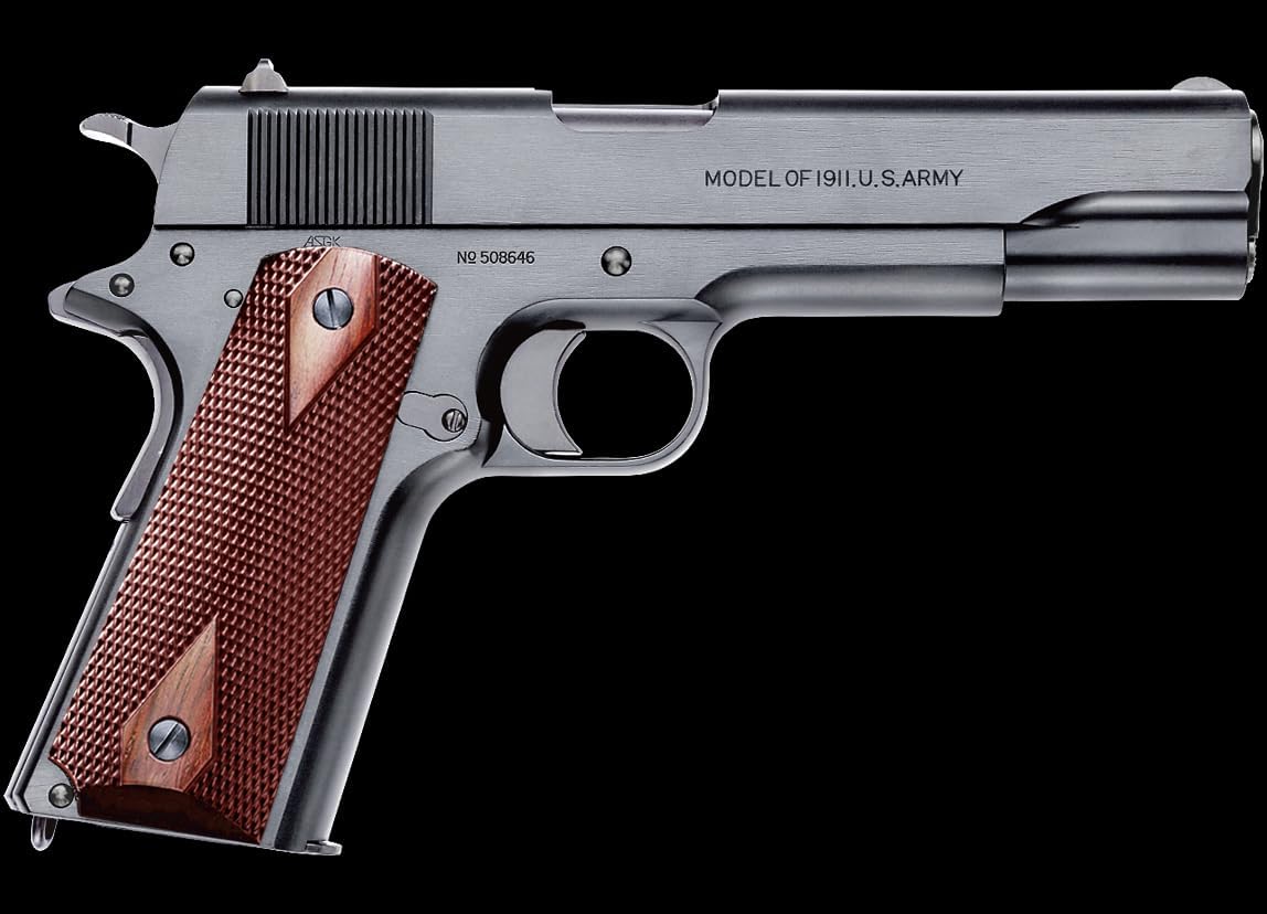 WA Super Real Gun] WA Colt M1911 Black Army with Wood Grip