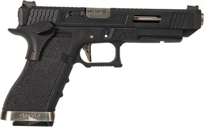 WE] G34 T5 GBB (silver outer barrel, black frame)