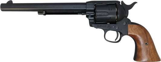 Marushin Colt SAA.45 First Generation Late Cavalry Matte Black ABS Wooden Grip Specs Gas Revolver