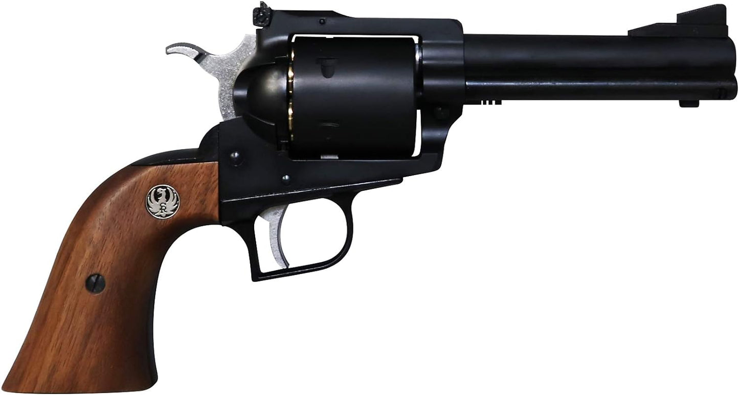 MARUSHIN SUPER BLACK HAWK 4.62" Matte Black ABS Wooden Grip Spec Gas Revolver