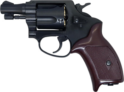 MARUSHIN Police Revolver 51mm Barrel Matte Black ABS Plug Lip Spec X-Cartridge Gas Revolver