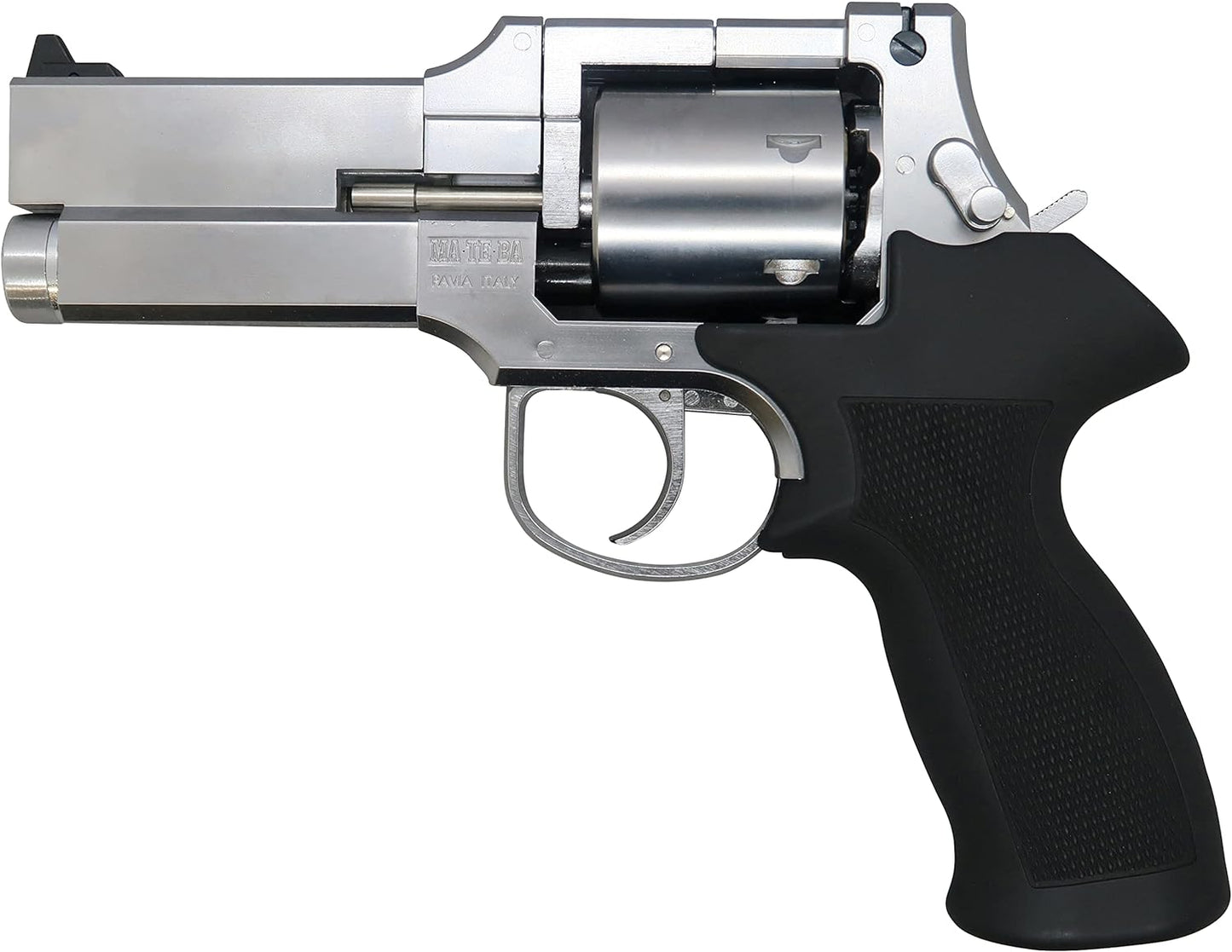 MARUSHIN MATEBA 4" Silver ABS Black rubber coated plug lip specification gas revolver