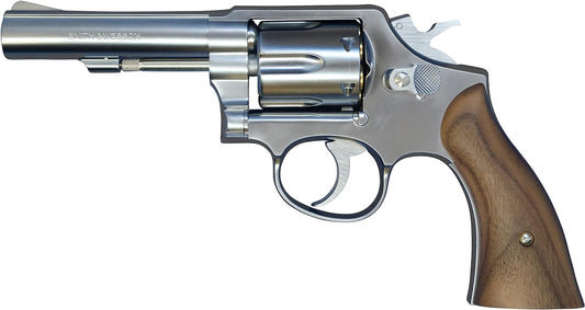 MARUSHIN M64 Silver ABS Smooth Wooden Grip Spec Gas Revolver