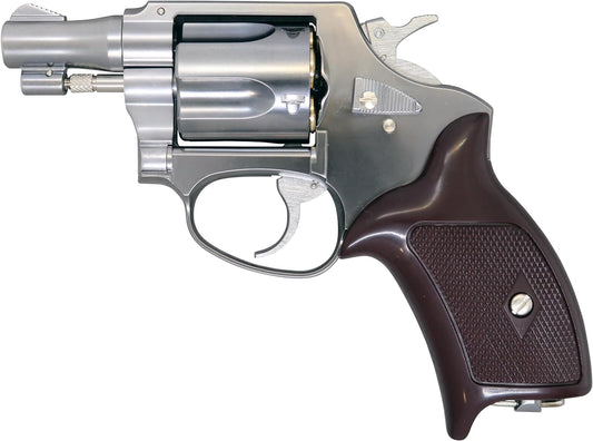 MARUSHIN Police revolver 51mm barrel silver ABS plug lip specification X cartridge series gas revolver