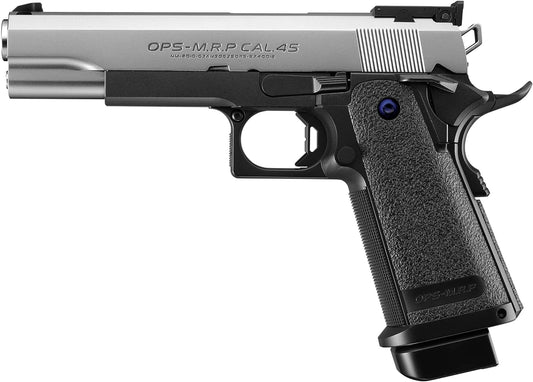 Tokyo Marui No.2 Hi-Capa 5.1R Silver Slide Gas Blowback recommended for ages 14 and up