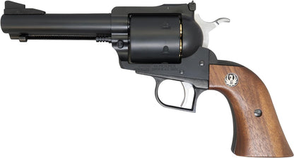 MARUSHIN SUPER BLACK HAWK 4.62" Matte Black ABS Wooden Grip Spec Gas Revolver