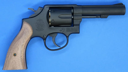 MARUSHIN M10 Black Heavyweight Smooth Wooden Grip Specs Gas Revolver