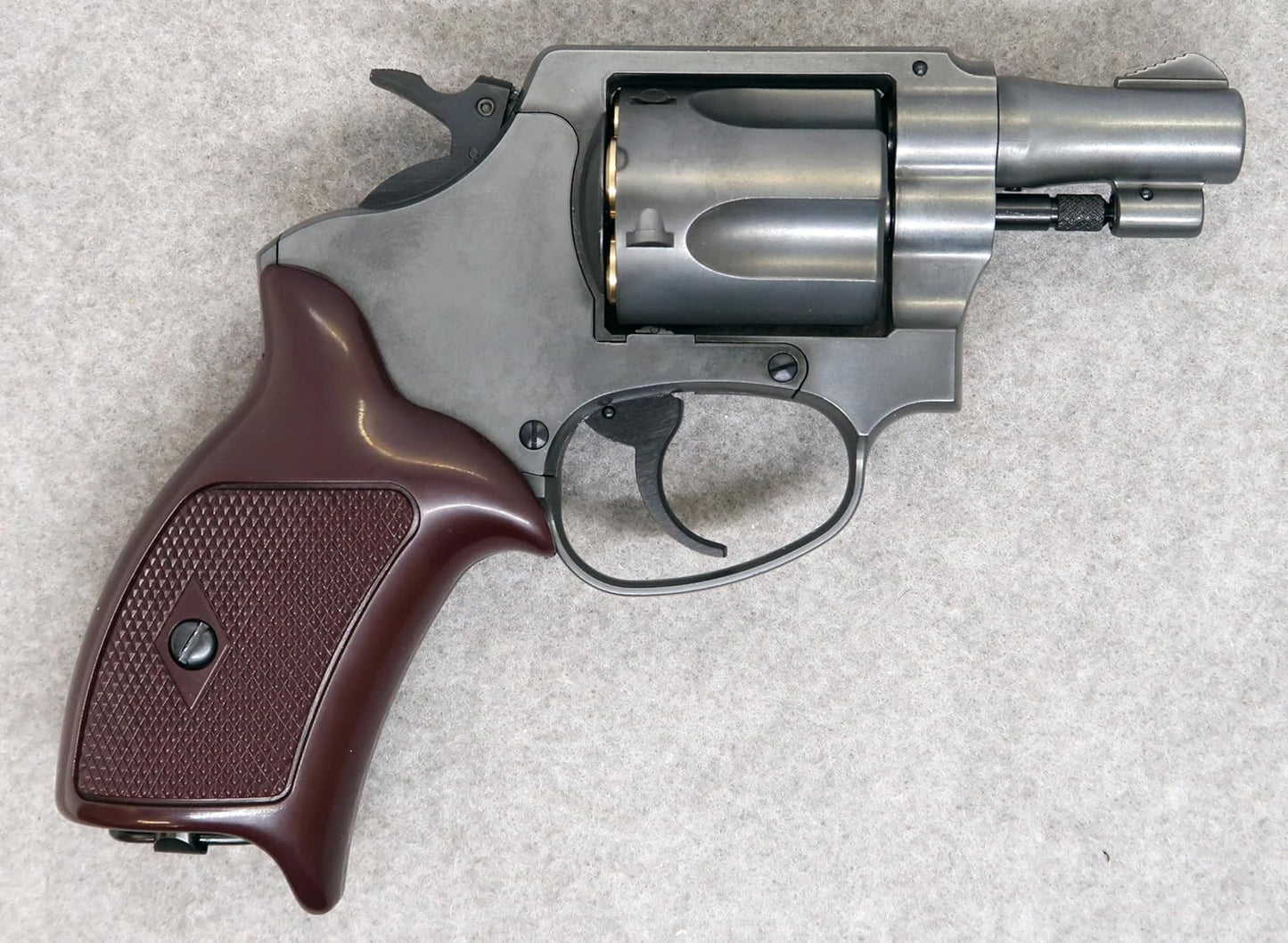 Marushin Police Revolver 51mm Barrel Excellent Heavyweight Plug Lip Spec X-Cartridge Gas Revolver