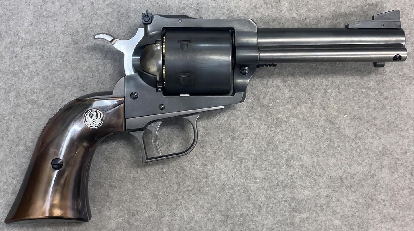 MARUSHIN SUPER BLACK HAWK 4.62" Excellent Heavy Weight Black Pearl Grip Specification Gas Revolver