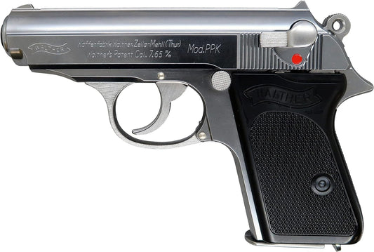 Marushin Walther PPK Early Silver ABS Model Gun - Completed Firing Type 092220