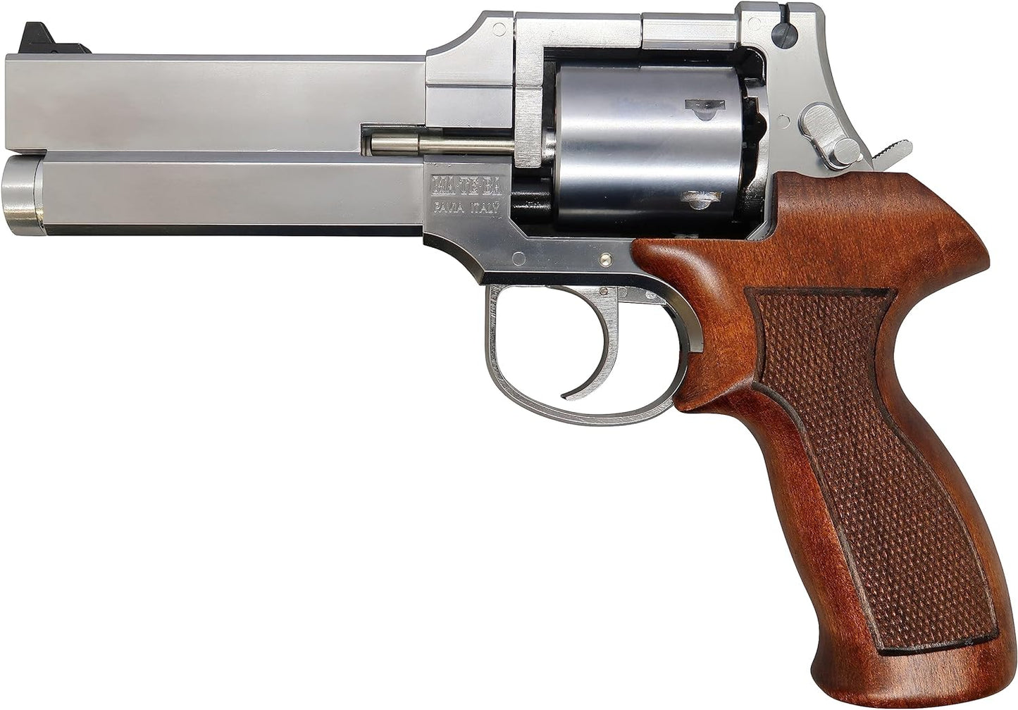 MARUSHIN Mateva 5" Silver ABS Wooden Grip Spec Gas Revolver