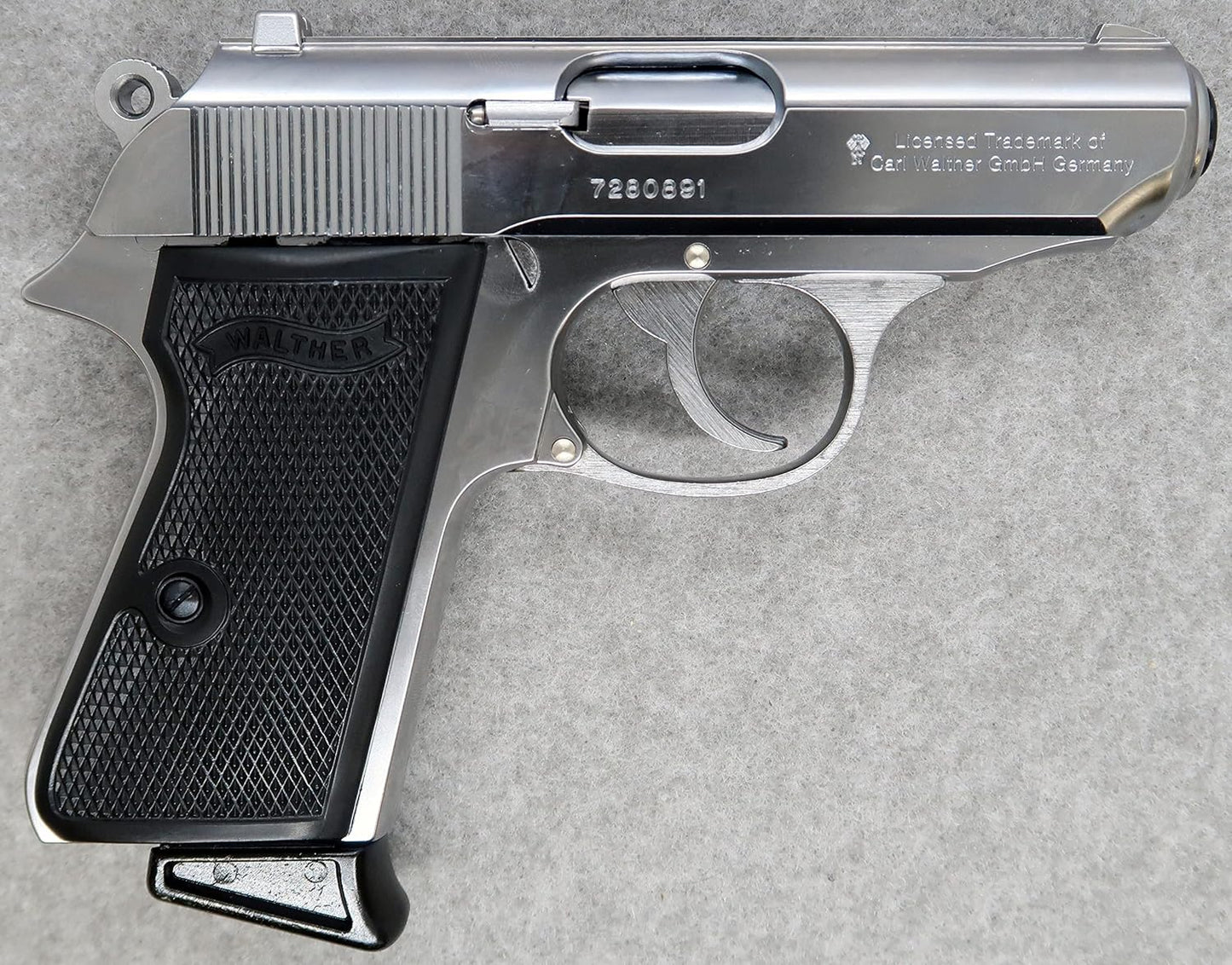 Marushin Walther PPK/s Silver ABS Model Gun - Completed - Firing Type 092204